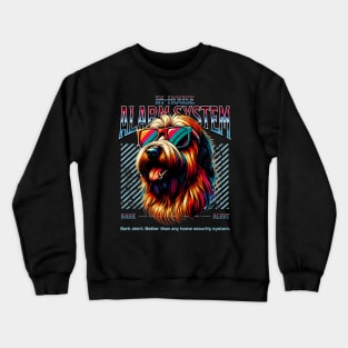 Bark Alert Briard Dog Crewneck Sweatshirt